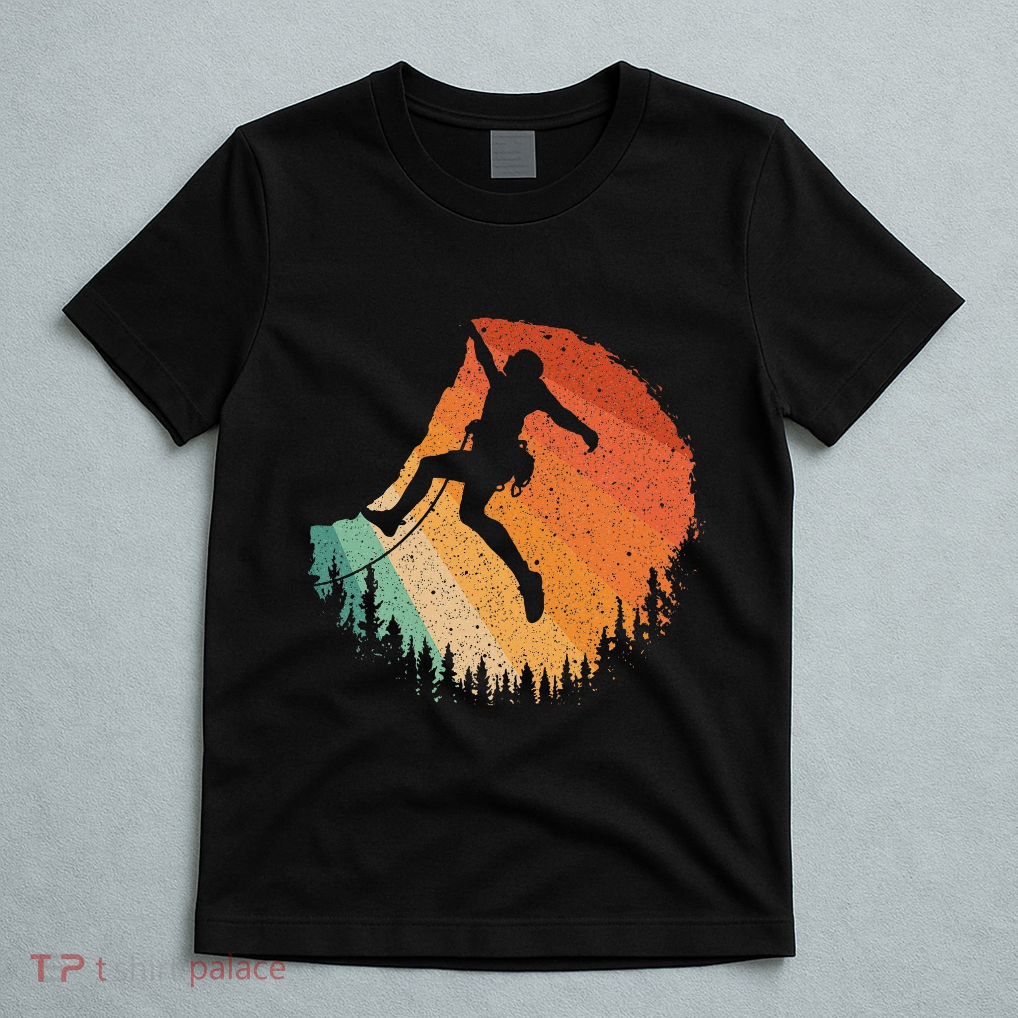 Rock Climbing Art For Women Mountain Climber Bouldering T-Shirt