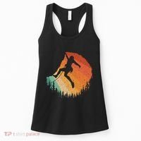 Rock Climbing Art For Women Mountain Climber Bouldering Women's Tank Top thumb 0