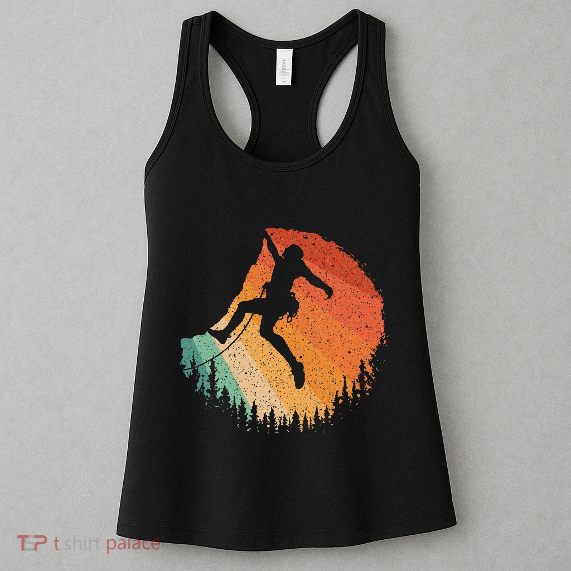 Rock Climbing Art For Women Mountain Climber Bouldering Women's Tank Top