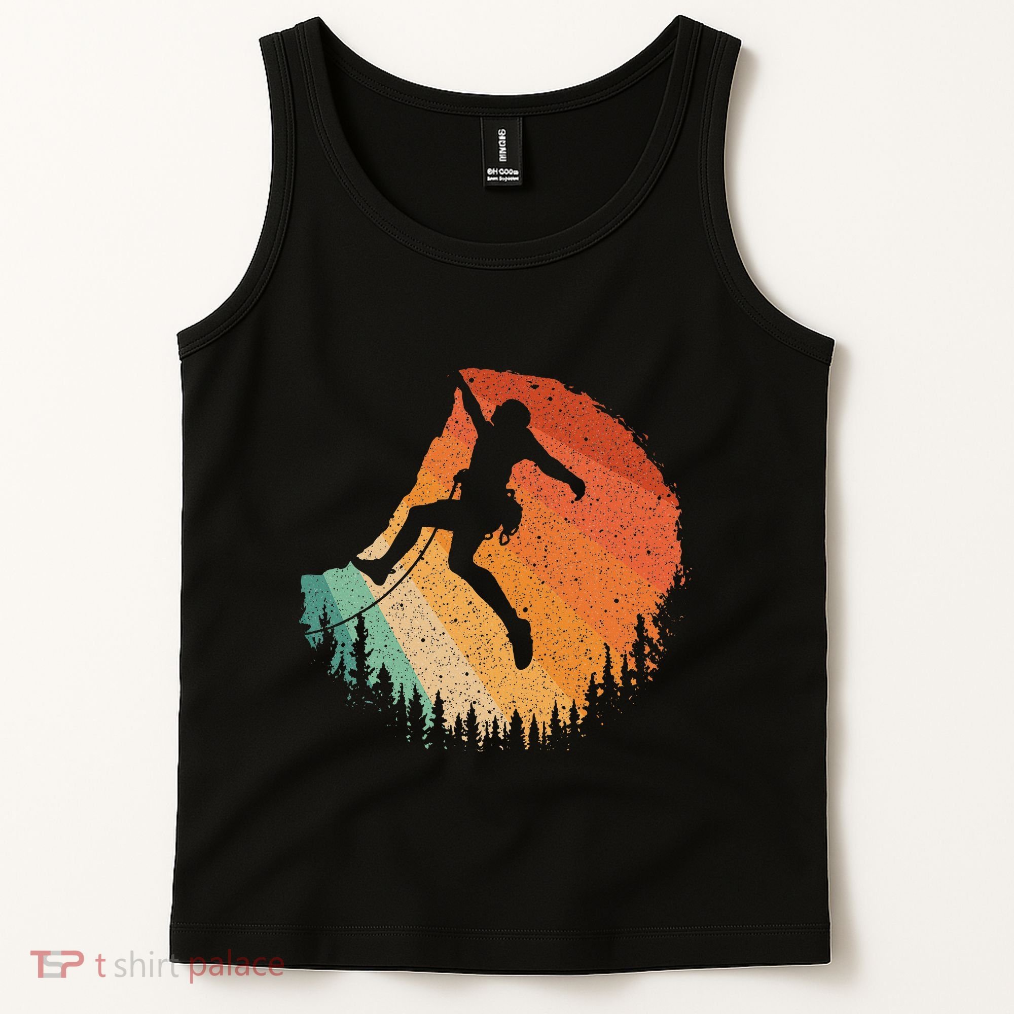 Rock Climbing Art For Women Mountain Climber Bouldering Tank Top