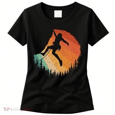 Rock Climbing Art For Women Mountain Climber Bouldering Women's T-Shirt