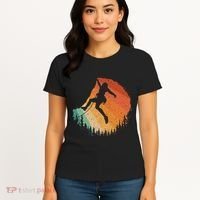Rock Climbing Art For Women Mountain Climber Bouldering Women's T-Shirt thumb 4