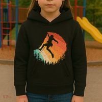 Rock Climbing Art For Women Mountain Climber Bouldering Kids Hoodie thumb 3