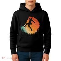 Rock Climbing Art For Women Mountain Climber Bouldering Kids Hoodie thumb 4