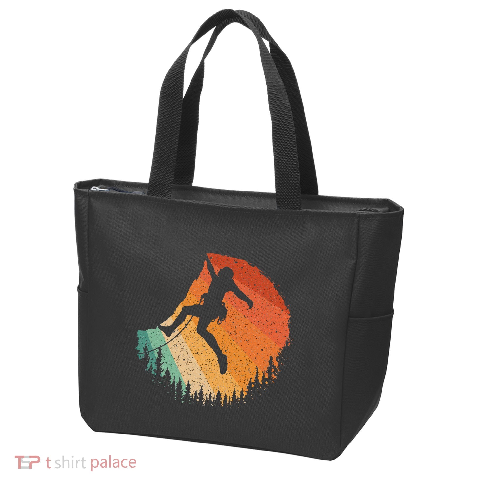 Rock Climbing Art For Women Mountain Climber Bouldering Tote Bag