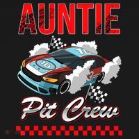 Race Car Birthday Party Racing Family Auntie Pit Crew T-Shirt thumb 7
