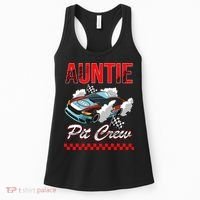 Race Car Birthday Party Racing Family Auntie Pit Crew Women's Tank Top thumb 0