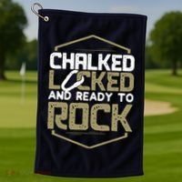 Rock Climbing Bouldering Mountain Climbing Golf Towel thumb 1