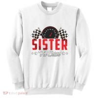 Race Car Birthday Party Racing Family Sister Pit Crew Sweatshirt thumb 0