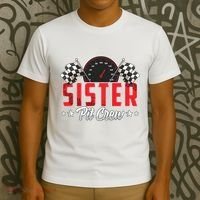Race Car Birthday Party Racing Family Sister Pit Crew T-Shirt thumb 3