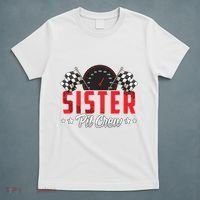 Race Car Birthday Party Racing Family Sister Pit Crew T-Shirt thumb 5