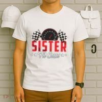 Race Car Birthday Party Racing Family Sister Pit Crew T-Shirt thumb 6