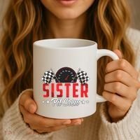Race Car Birthday Party Racing Family Sister Pit Crew Coffee Mug thumb 3