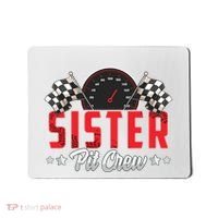 Race Car Birthday Party Racing Family Sister Pit Crew Mousepad thumb 0