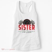 Race Car Birthday Party Racing Family Sister Pit Crew Women's Tank Top thumb 0