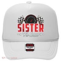 Race Car Birthday Party Racing Family Sister Pit Crew Hat thumb 0