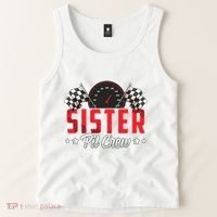 Race Car Birthday Party Racing Family Sister Pit Crew Tank Top thumb 2