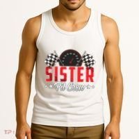 Race Car Birthday Party Racing Family Sister Pit Crew Tank Top thumb 3