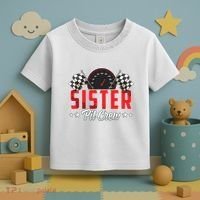 Race Car Birthday Party Racing Family Sister Pit Crew Toddler T-Shirt thumb 3