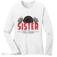 Race Car Birthday Party Racing Family Sister Pit Crew Women's Long Sleeve Shirt thumb 0