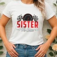 Race Car Birthday Party Racing Family Sister Pit Crew Women's T-Shirt thumb 2