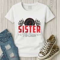 Race Car Birthday Party Racing Family Sister Pit Crew Women's T-Shirt thumb 3