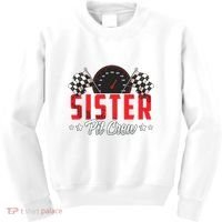Race Car Birthday Party Racing Family Sister Pit Crew Kids Sweatshirt thumb 0
