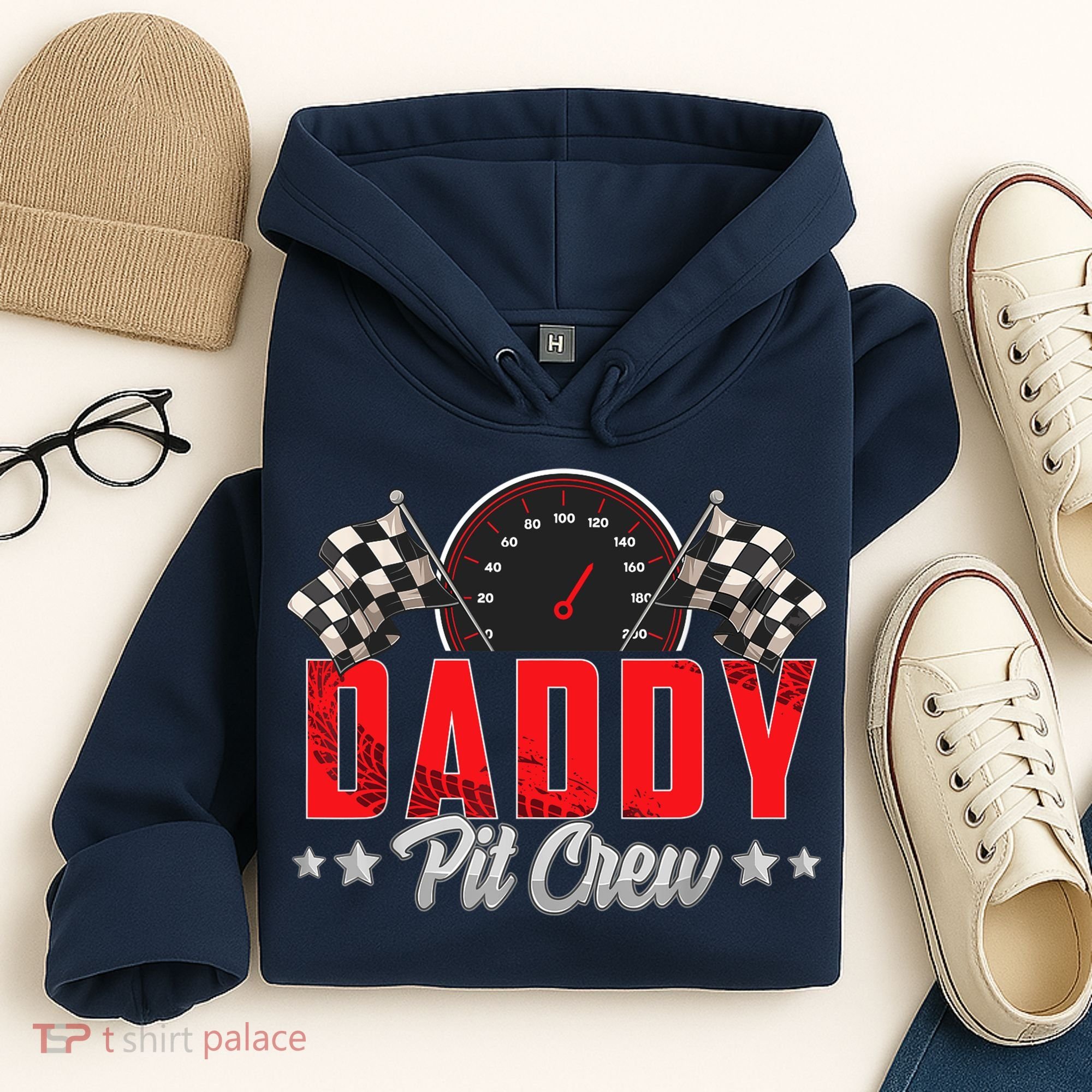 Race Car Birthday Party Racing Family Daddy Pit Crew Hoodie