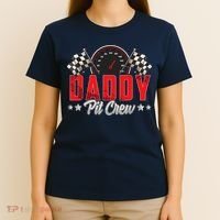 Race Car Birthday Party Racing Family Daddy Pit Crew T-Shirt thumb 4