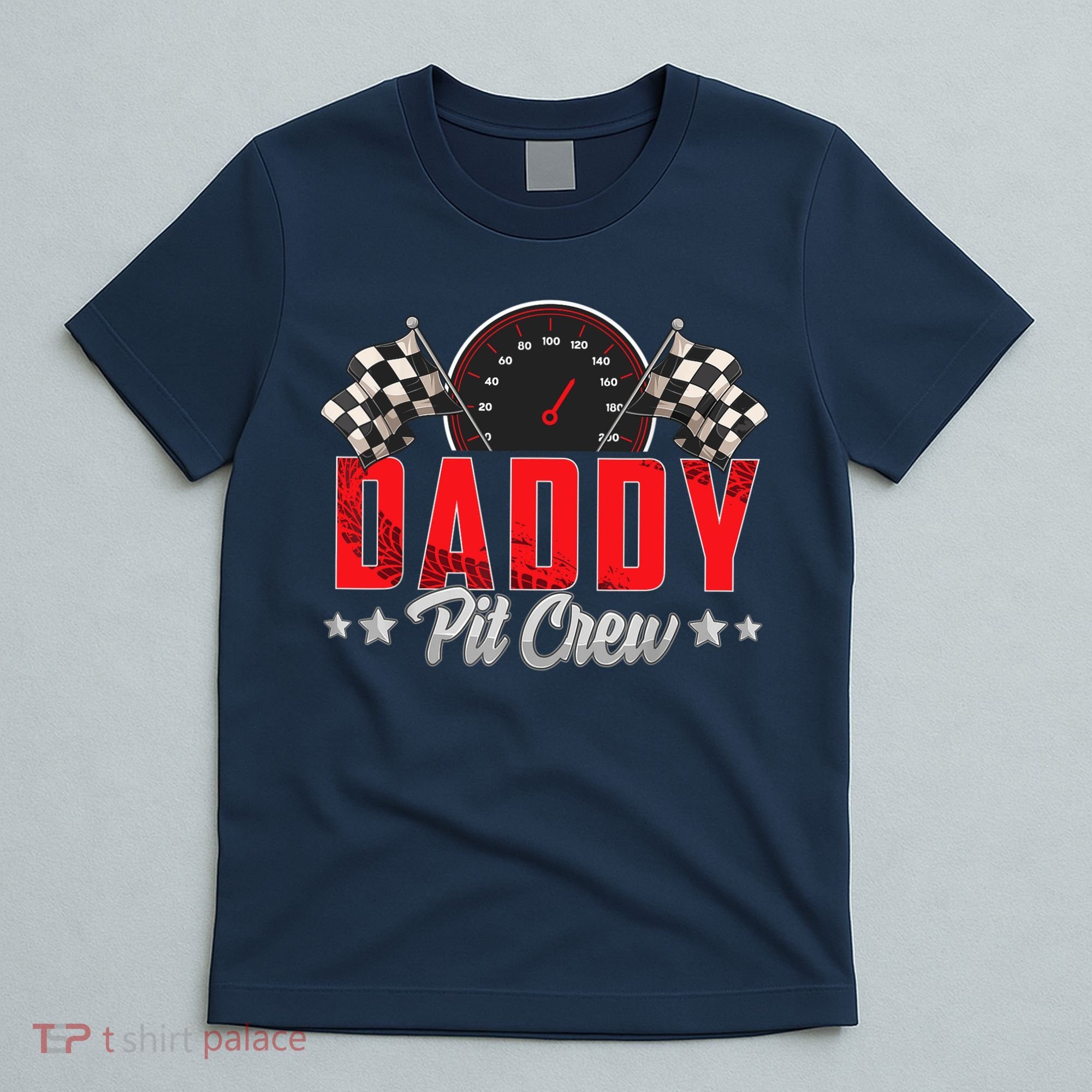 Race Car Birthday Party Racing Family Daddy Pit Crew T-Shirt