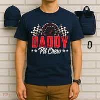 Race Car Birthday Party Racing Family Daddy Pit Crew T-Shirt thumb 6