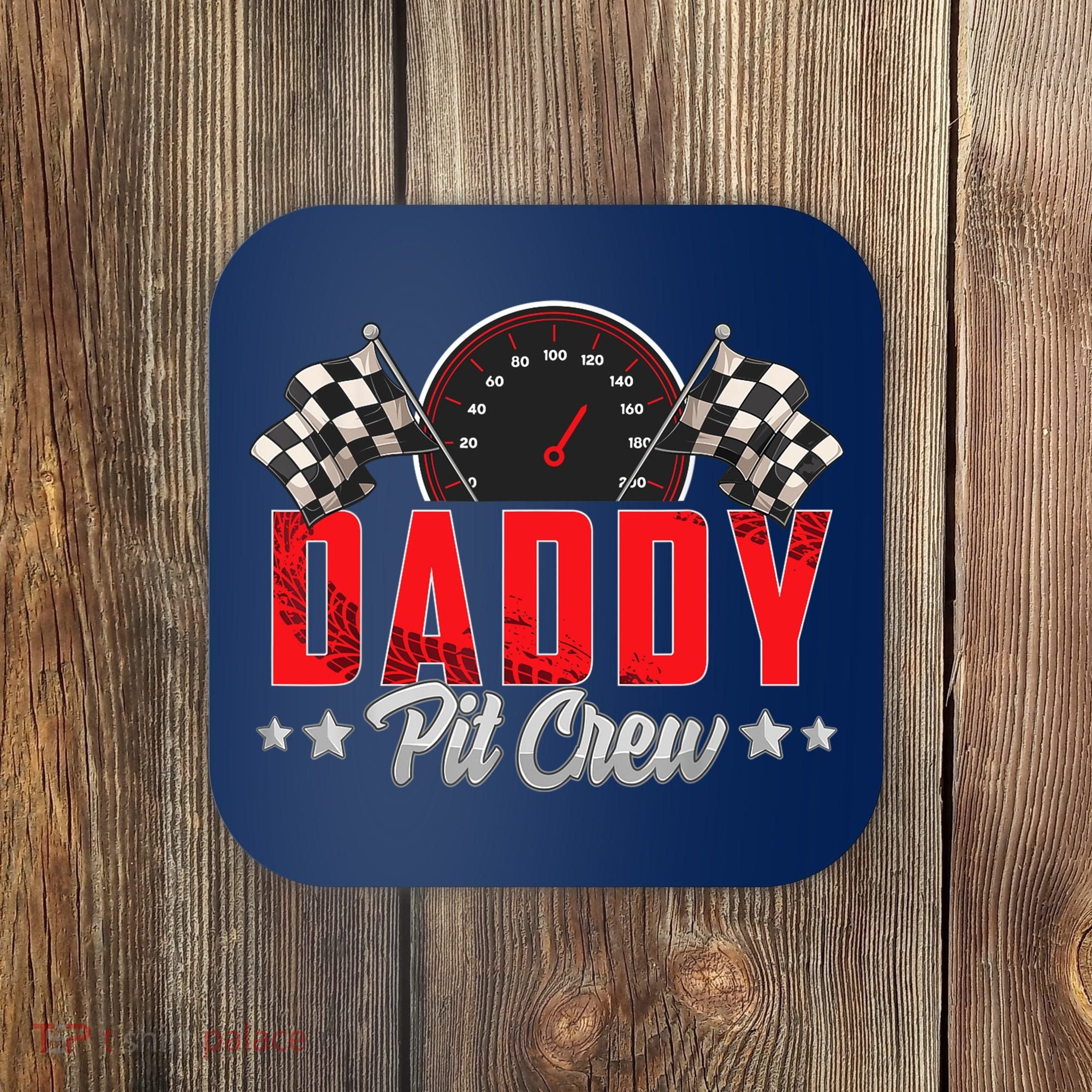 Race Car Birthday Party Racing Family Daddy Pit Crew Coaster