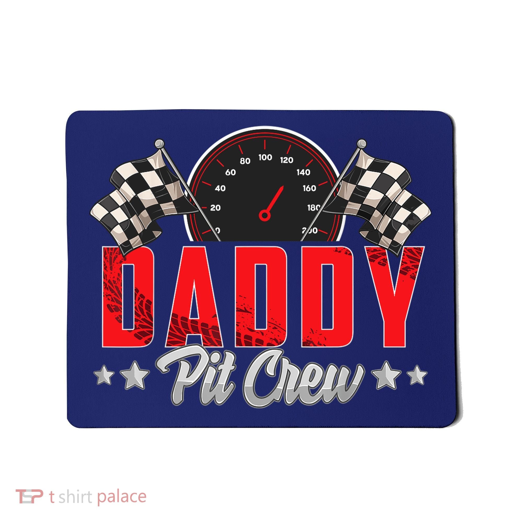 Race Car Birthday Party Racing Family Daddy Pit Crew Mousepad