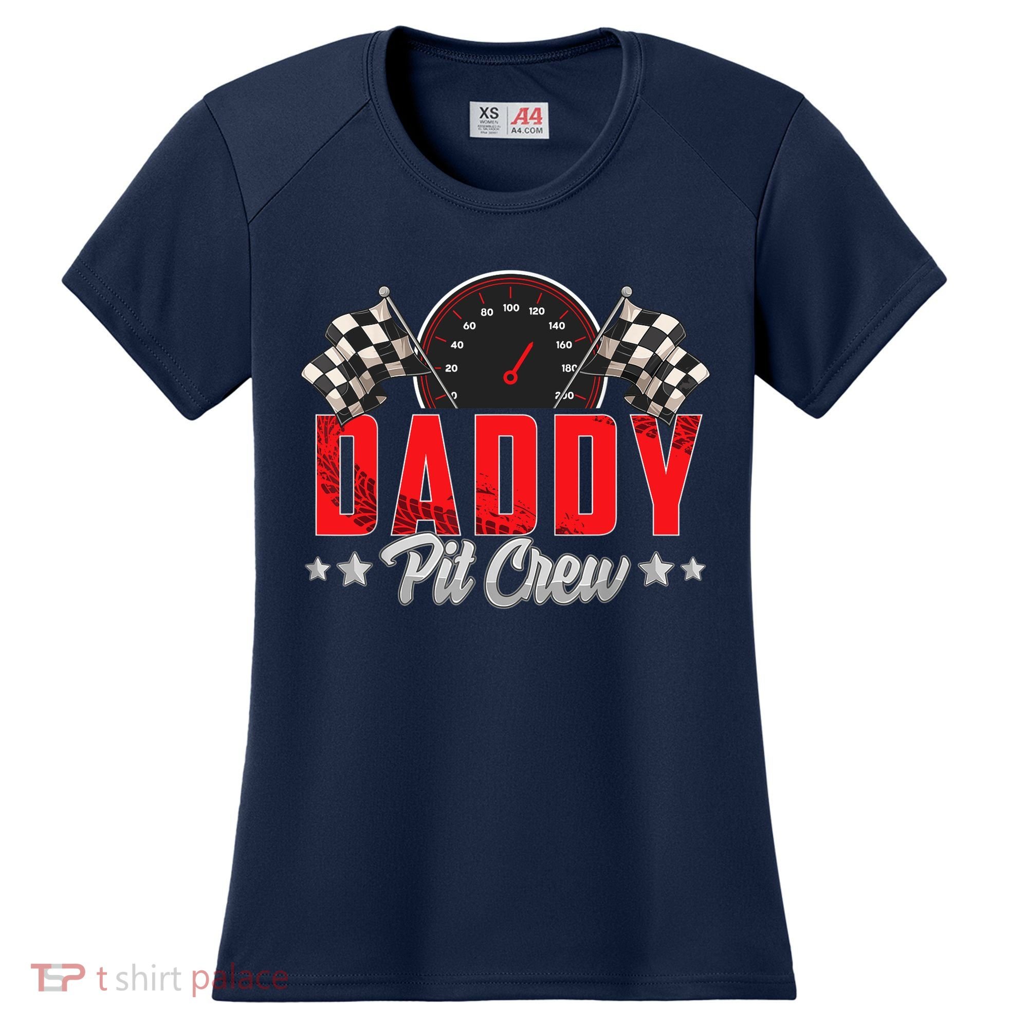Race Car Birthday Party Racing Family Daddy Pit Crew Women's Cooling Performance Crew T-Shirt