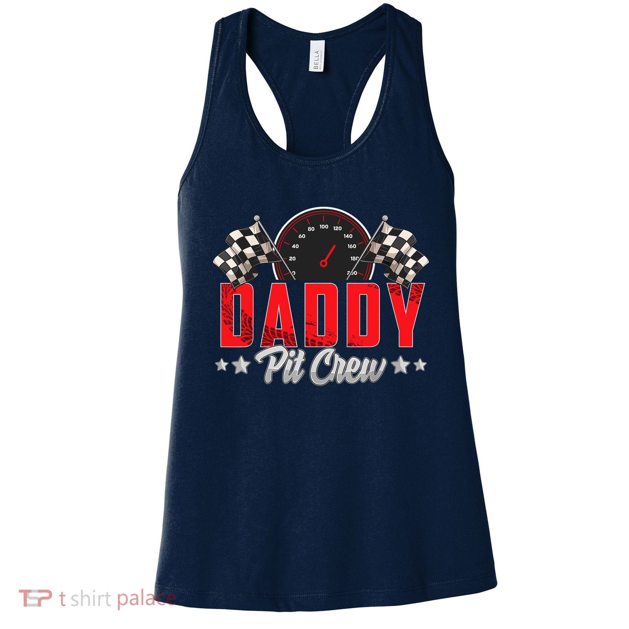 Race Car Birthday Party Racing Family Daddy Pit Crew Women's Tank Top