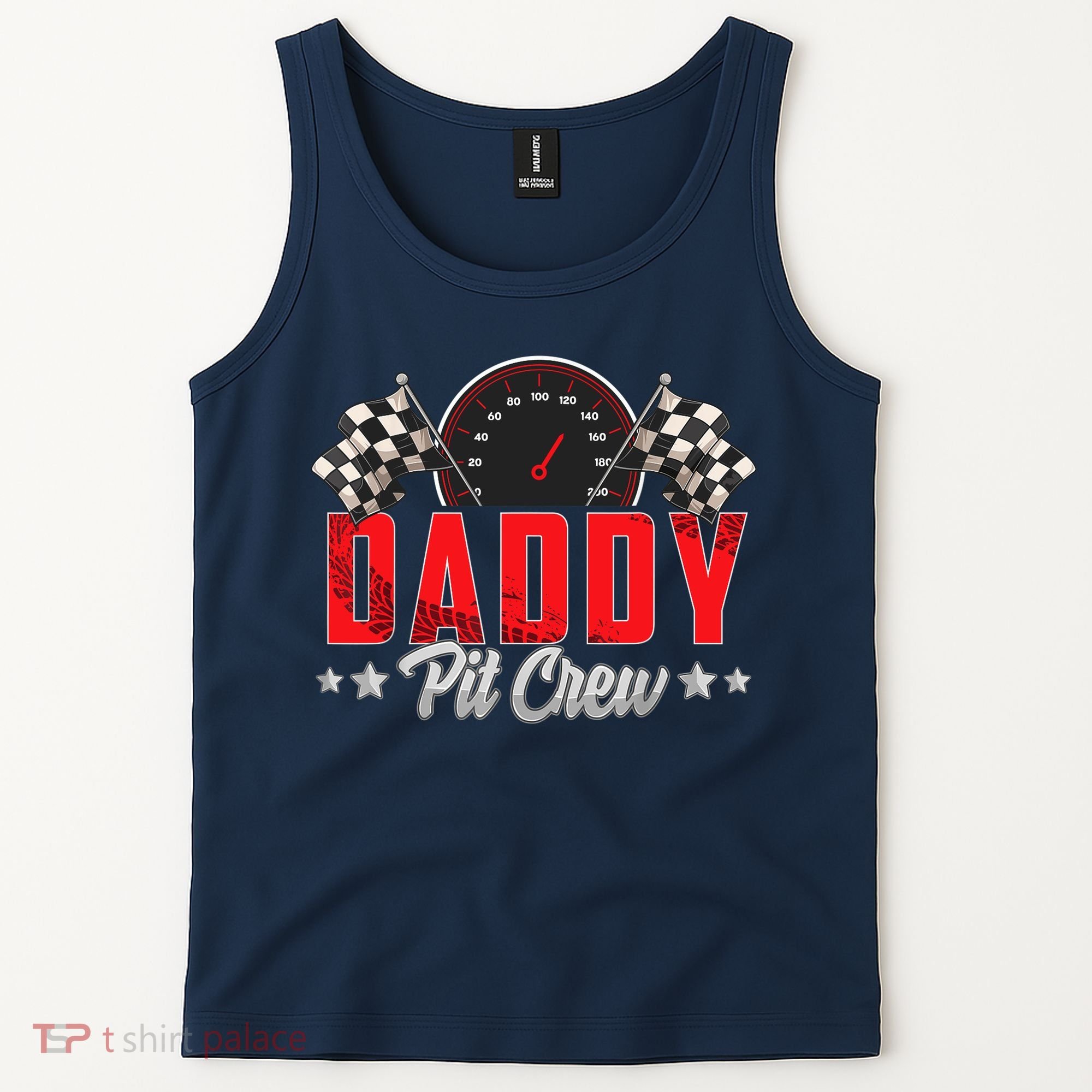 Race Car Birthday Party Racing Family Daddy Pit Crew Tank Top