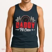 Race Car Birthday Party Racing Family Daddy Pit Crew Tank Top thumb 3