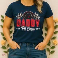 Race Car Birthday Party Racing Family Daddy Pit Crew Women's T-Shirt thumb 2