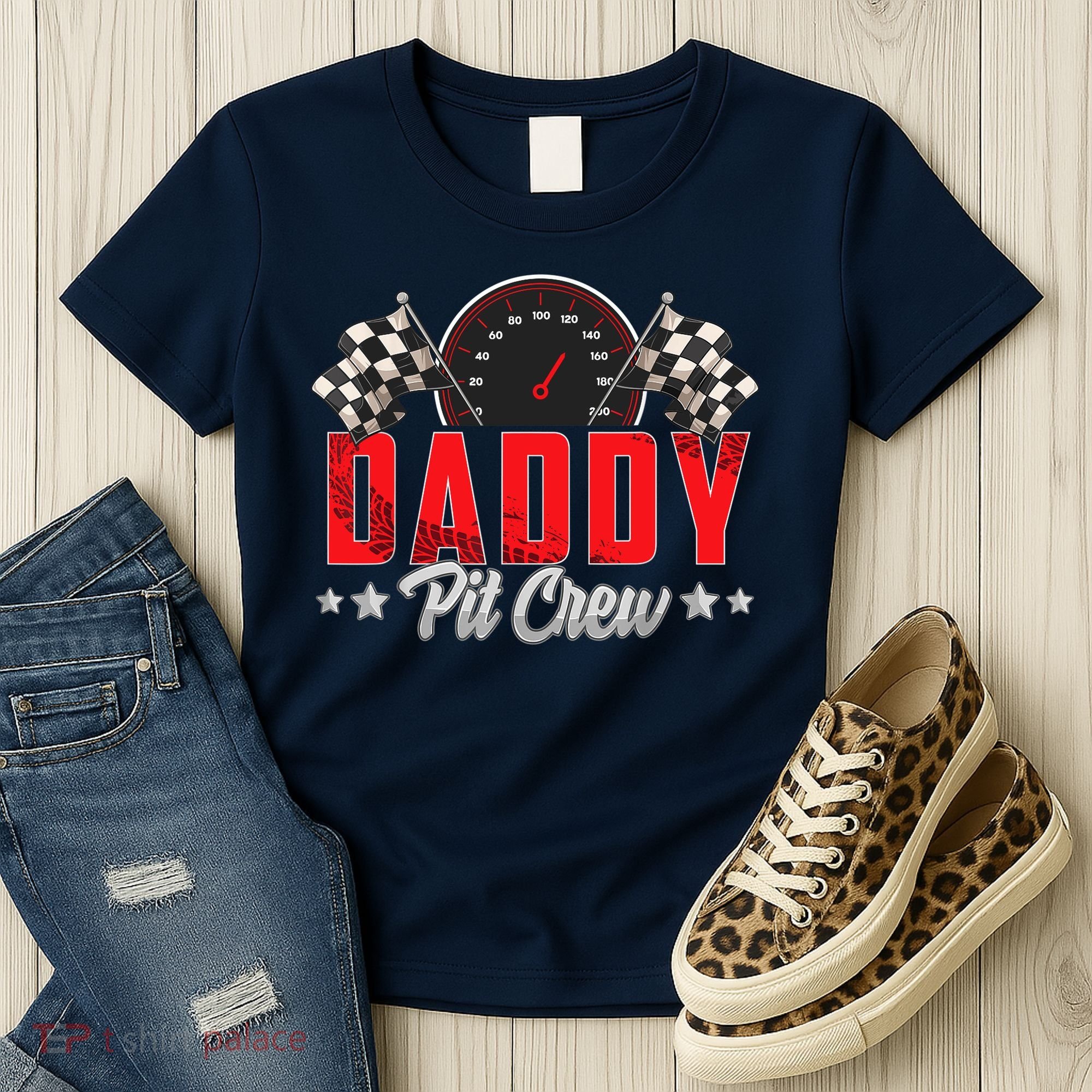 Race Car Birthday Party Racing Family Daddy Pit Crew Women's T-Shirt