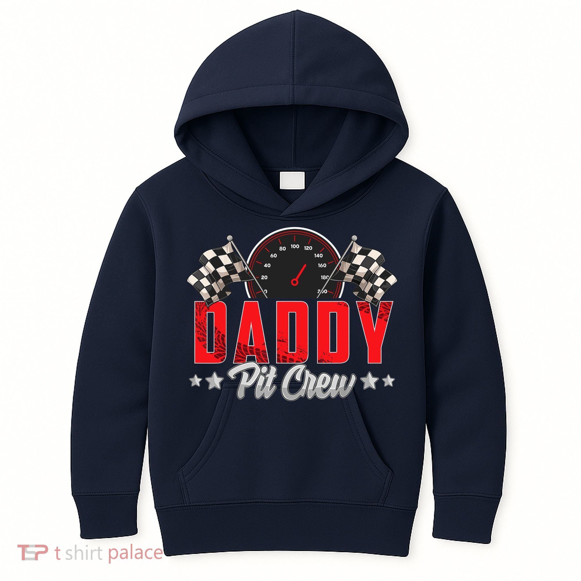 Race Car Birthday Party Racing Family Daddy Pit Crew Kids Hoodie
