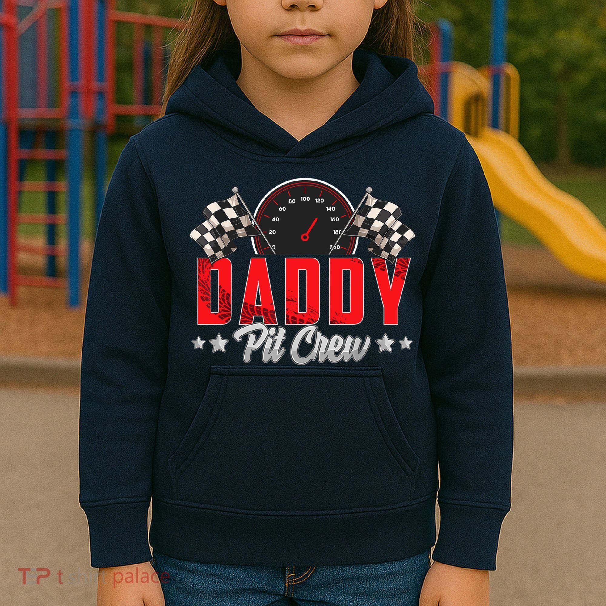 Race Car Birthday Party Racing Family Daddy Pit Crew Kids Hoodie