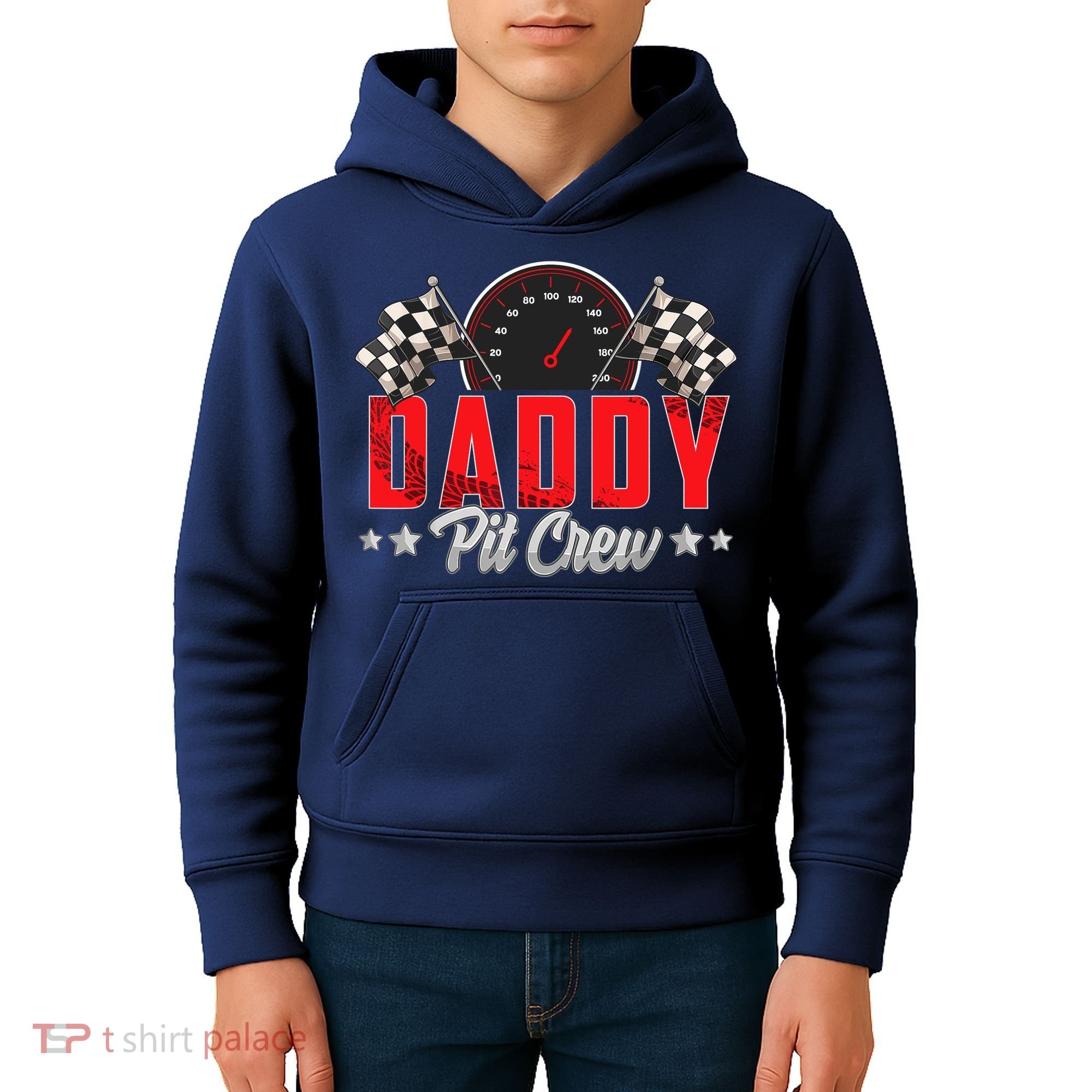 Race Car Birthday Party Racing Family Daddy Pit Crew Kids Hoodie