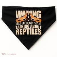Reptiles Cute Bearded Dragon USA-Made Doggie Bandana thumb 0