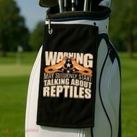 Reptiles Cute Bearded Dragon Golf Towel thumb 2