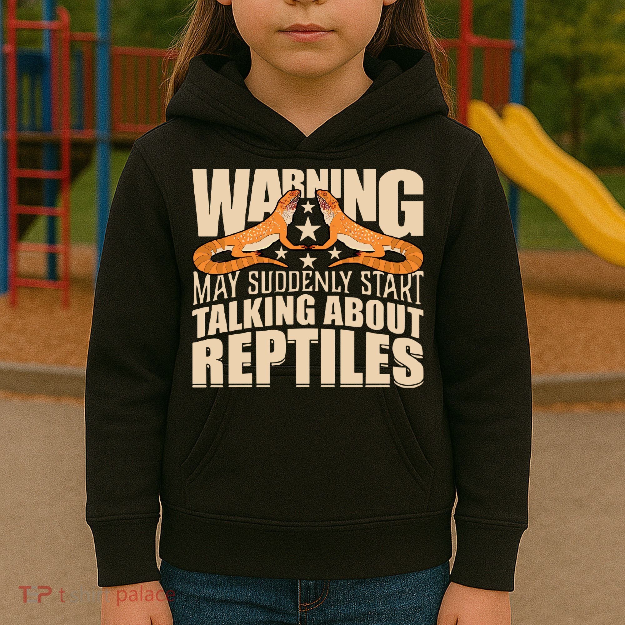 Reptiles Cute Bearded Dragon Kids Hoodie