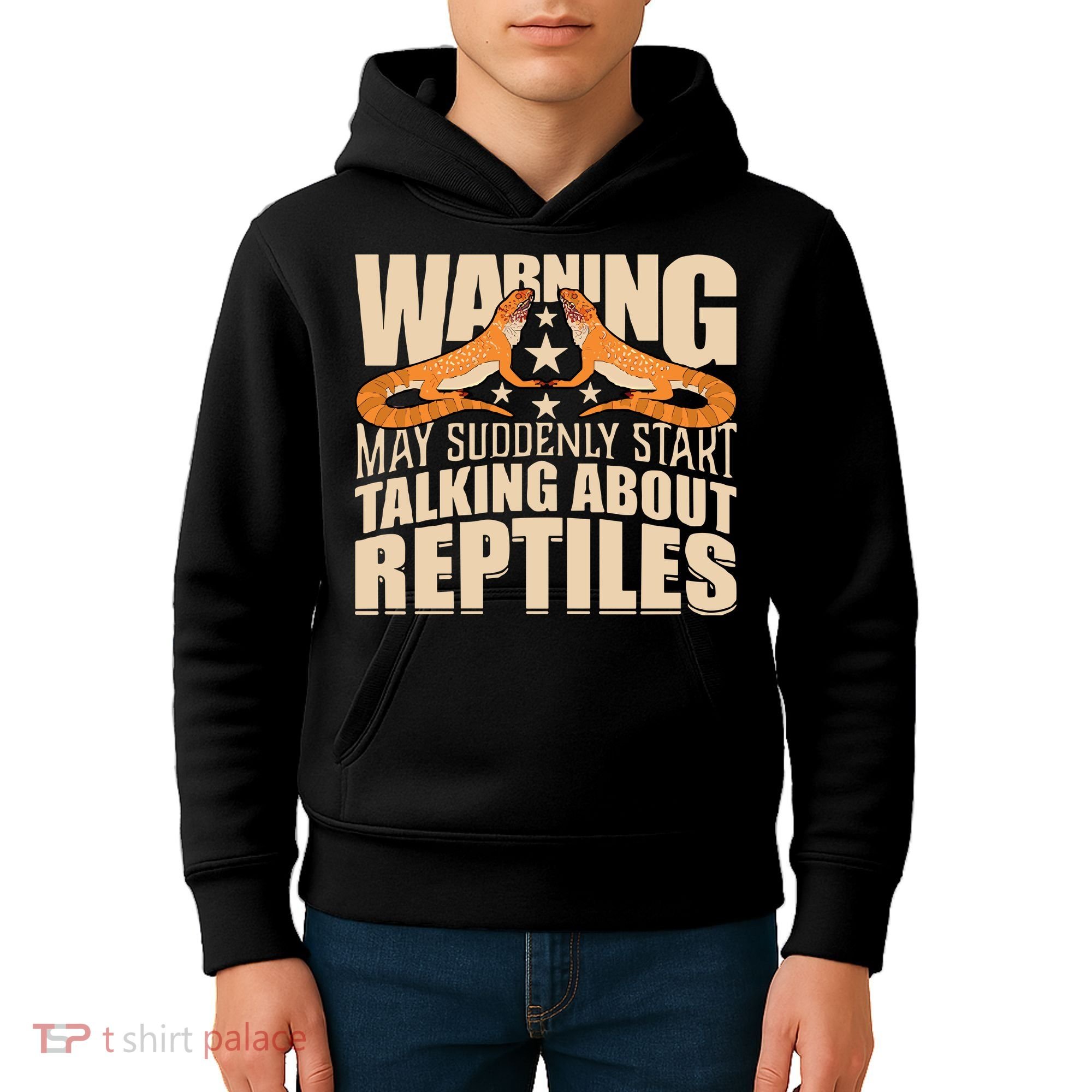 Reptiles Cute Bearded Dragon Kids Hoodie