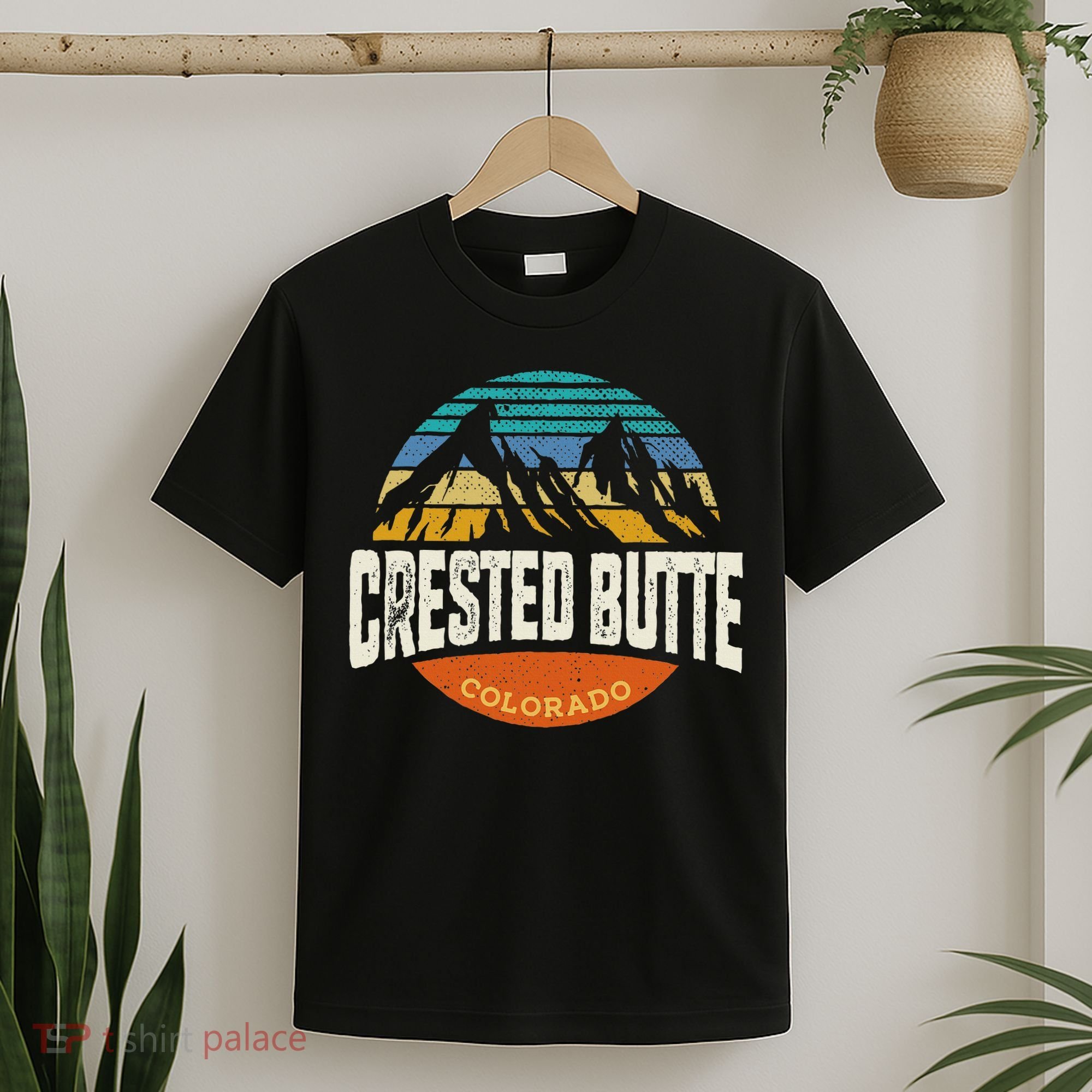 Retro Crested Butte Outdoors Mountain Colorado T-Shirt