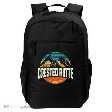 Retro Crested Butte Outdoors Mountain Colorado Backpack