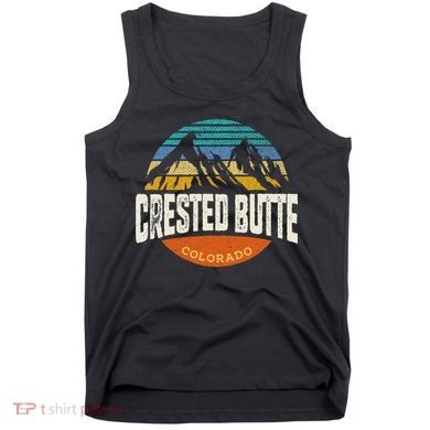 Retro Crested Butte Outdoors Mountain Colorado Tank Top