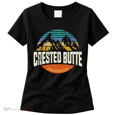 Retro Crested Butte Outdoors Mountain Colorado Women's T-Shirt